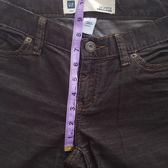 Gap brown lightweight corduroy skinny pants size 2 - Picture 7 of 9